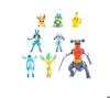 Figura - jazwares - figura de batalla - 8 piezas - detalles auténticos - pokémon con licencia