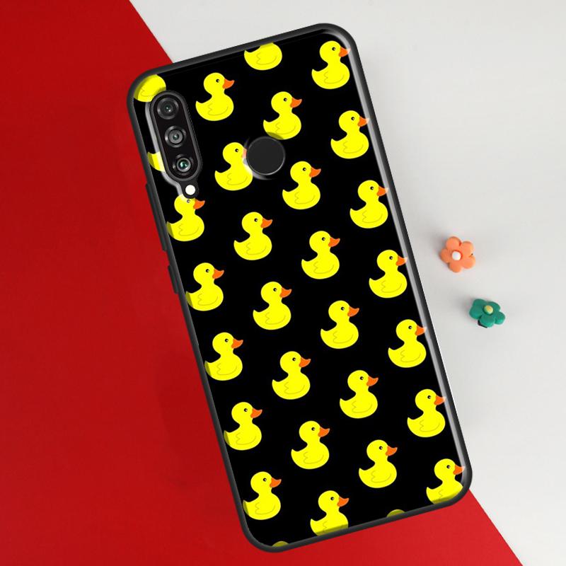 

Чехол Kwaii yellow duck для Huawei P30 Pro P50 P20 P40 Lite P Smart 2021 Nova 5T, чехол для Honor 50 8X 10i Huawei P20 Pro