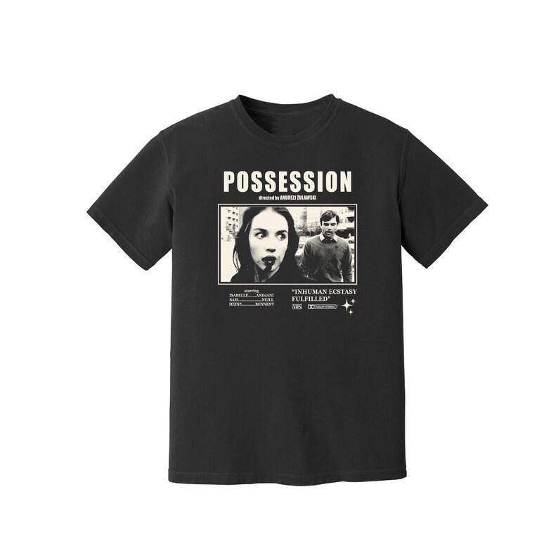 

Horror Film TShirt Casual Loose Tops Dark Gothic Vintage Punk Tees Possession 1981 TShirt 80er Print Cotton Shirt Unisex 4XL