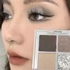 4-color Eyeshadow Palette Pearlescent Matte Eyeshadow Long Lasting Burst Flash Eyeshadow To Create A Smoky Makeup Look