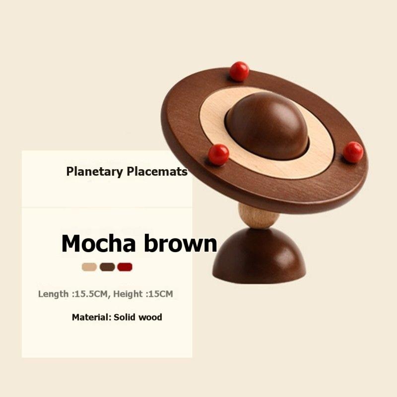 ABBP-Creative Wooden Table Mat Set-Heat-Resistant For Dining Coasters-Gift Box Included