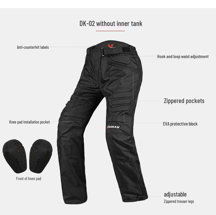 Duhan Men's Waterproof Motorcycle Racing Suit - Anti-fall, Breathable Jacket & Pants Set