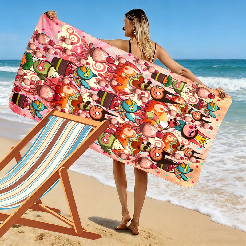 The Mythic Journey 2D Flat Print Beach Towel, Large Soft Quick Dry Towel for Beach Camping Swimming.MSTJ0918455