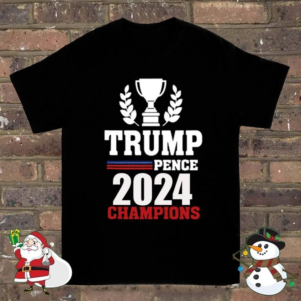 Hot Trend Election Winner Champions Donald Trump Black T-Shirt  TT1179 Unisex T-Shirt S