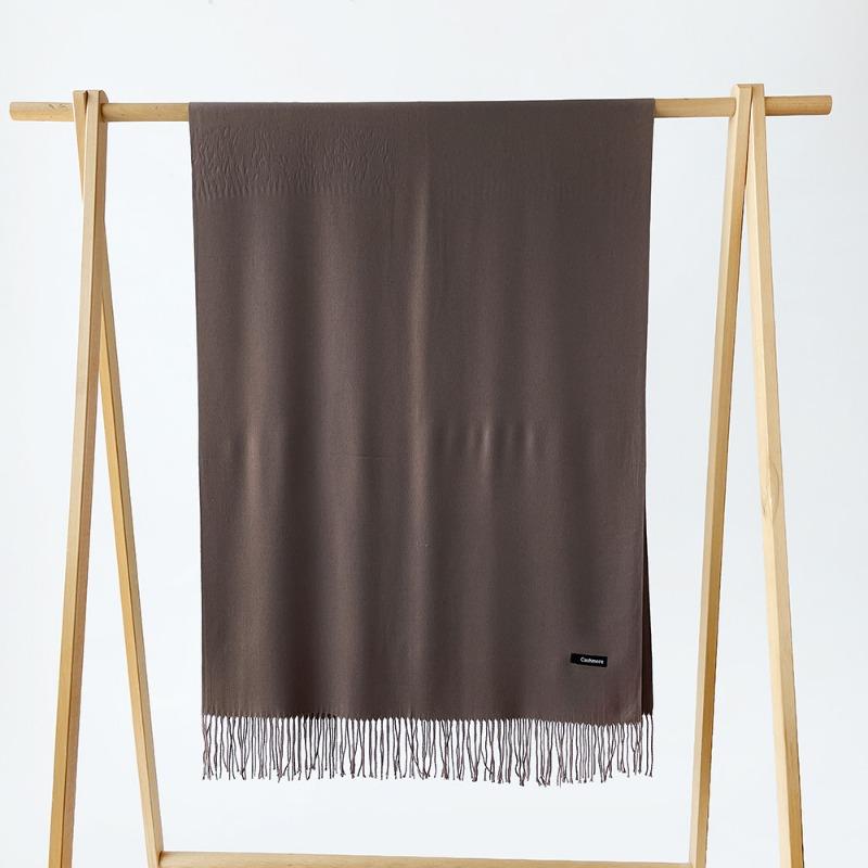 Autumn and winter new monochrome scarf cashmere scarf men and women couples scarf versatile shawl