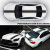 Car Hood Stripe Sticker Universal Auto Racing Stripes Body Side Decal Vinyl Stripe Sticker Accessories Modified Decoration For Car Vehicles (Red, 63