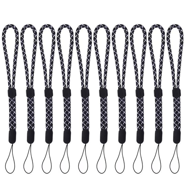 10 Pc Woven Thick Lanyard Adjustable Phone LanyardS Keychain for Walkie-talkie Flash Drive Bluetooth Anti-loss Wristband