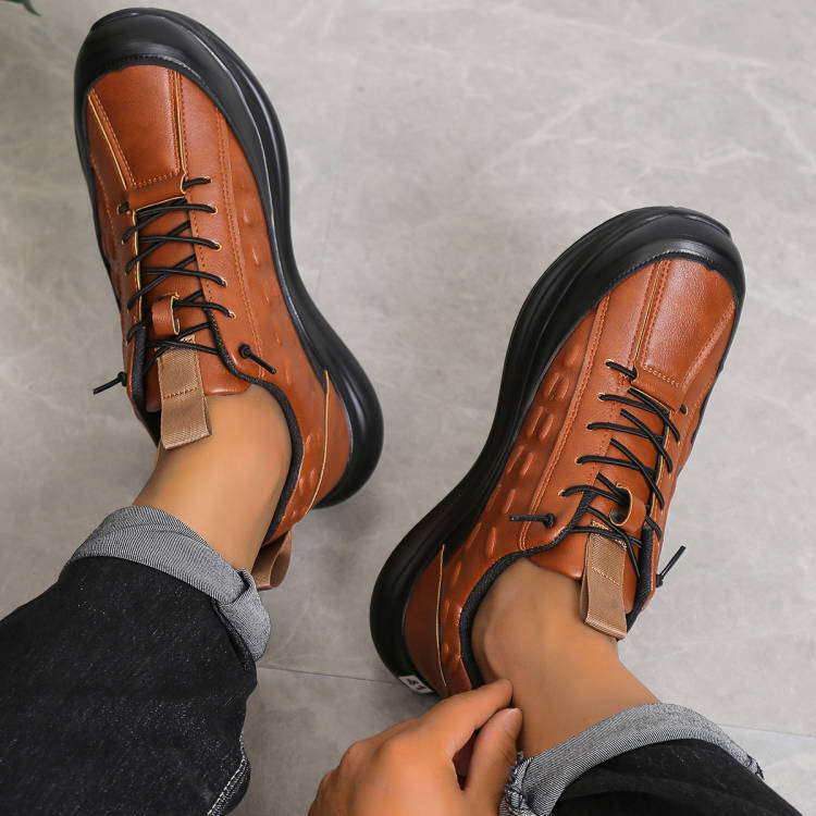 

МОДНЕ ВЗУТТЯ Чоловічі дихаючі спортивні кросівки Спортивне взуття для бігу Відкритий жіночий теніс Тренажер для тренажерного залу 48 темно-коричневого кольору