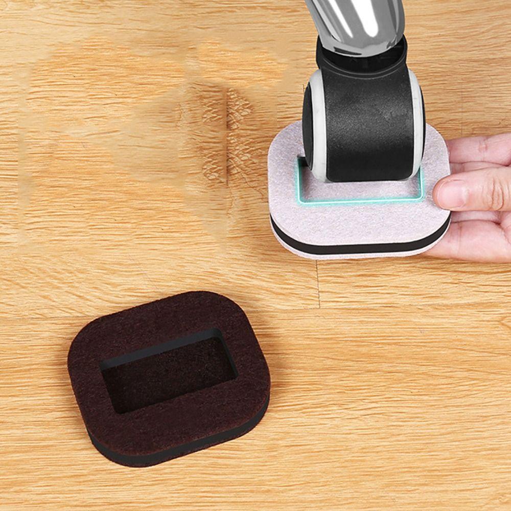 Reduce Noise Chair Caster Pads Anti-Sliding Couch Floor Protector Furniture Wheel Stoppers
