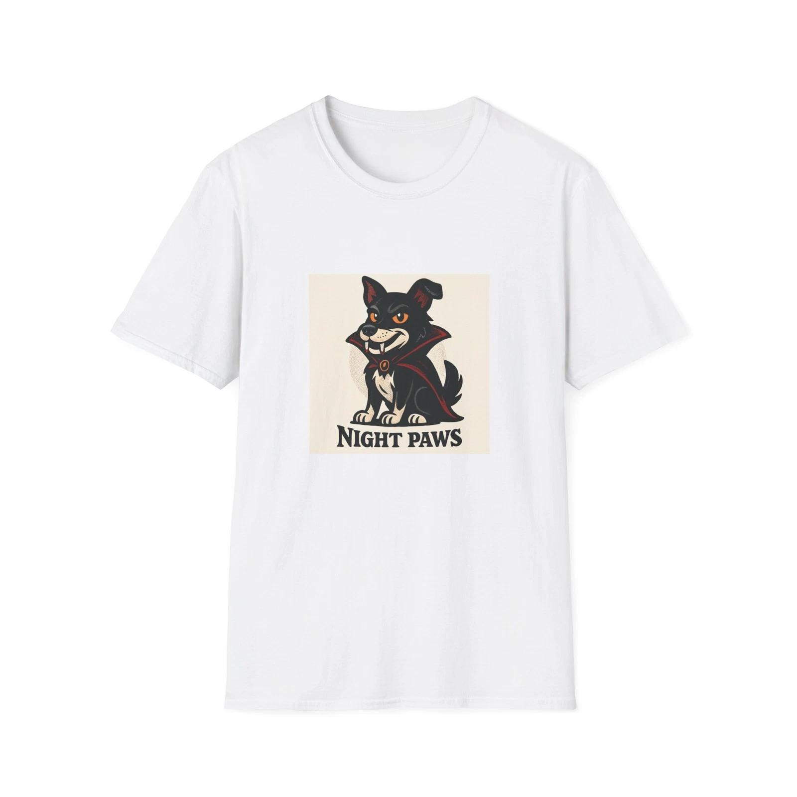 Night Paws Unisex Softstyle Children s Children s T  Children s T-shirt, Dog Lover Gift, Animal Design Tee, [...] 120