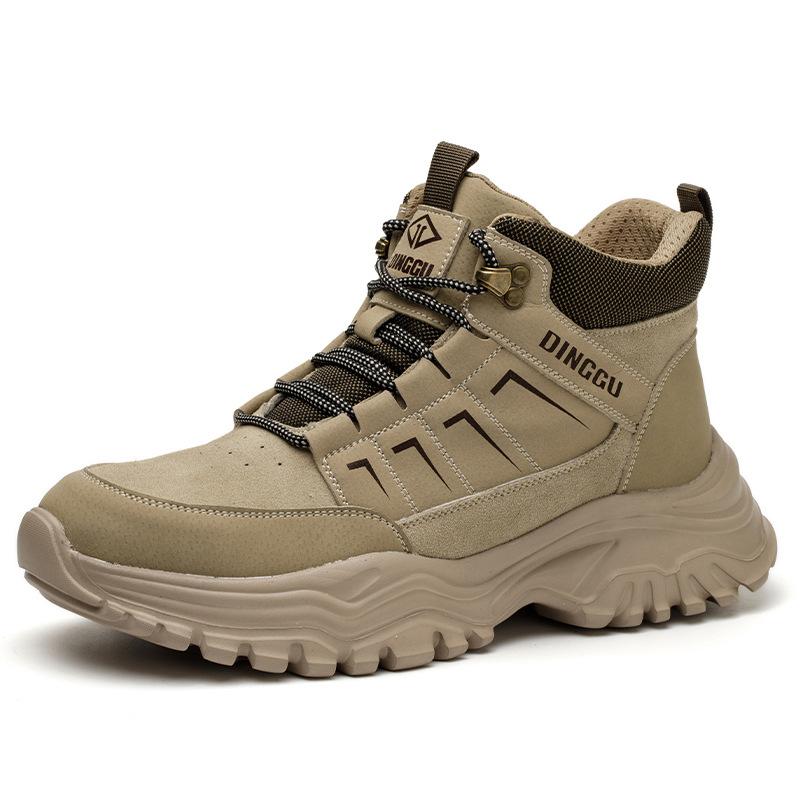 

мужская мода стальные подноски рабочие ботинки безопасности дизайнерские туфли из коровьей замши инструменты безопасность лодыжка боты защитная обувь 275 верблюд