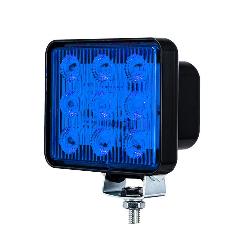 9 LED 5W Spot Work Light 12V 24V Flashing Car LED Spotlight Square Auto Truck Off Road Mini Ledbar atv Offroad Accessories 4x4