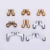 Copper Shower Faucet Angled Curved Foot, Eccentric Screw Extended Corner Bathtub Faucet Accessories