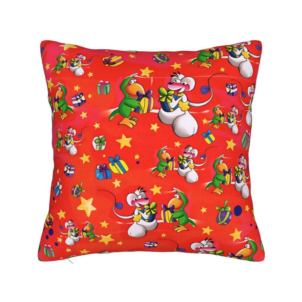 Comic Cartoons Diddl Pillow Case Soft Pillow Cover For Living Room Sofa Novelty Pillowcases