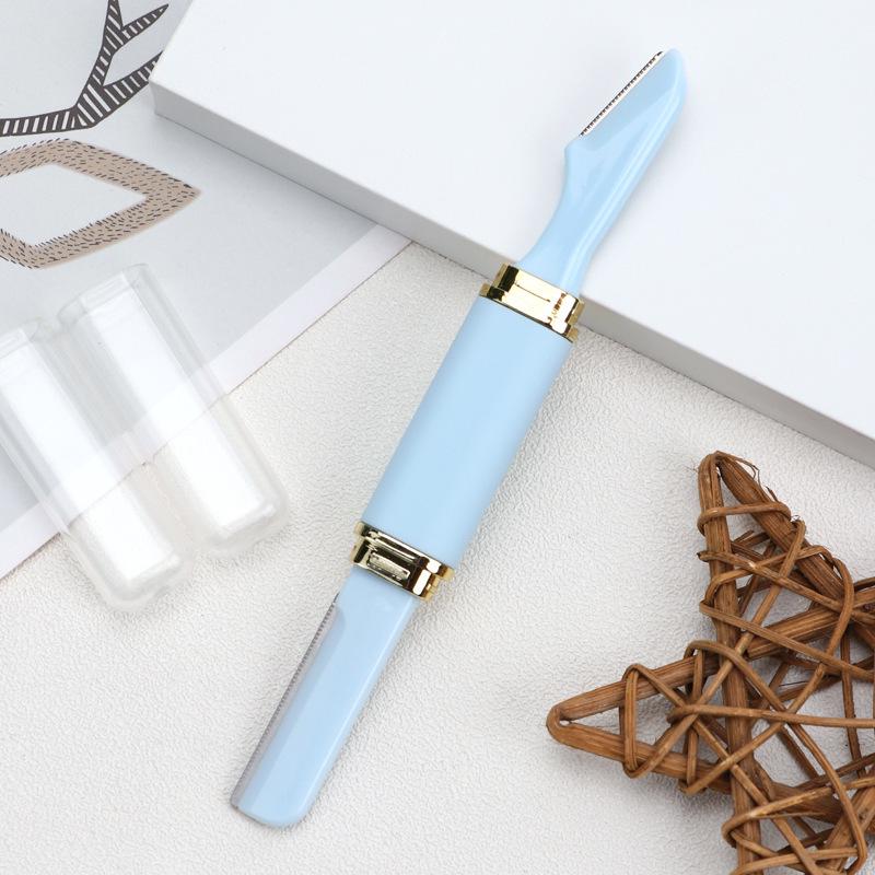 Unisex Double-headed Eyebrow Trimmer Set: Safe, Portable Razor for Beginners