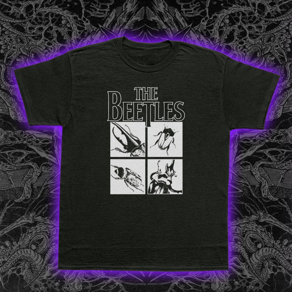 The Beetles T-Shirt Insect Bug Band Parody Funny Entomology Pun Tee S-5XL