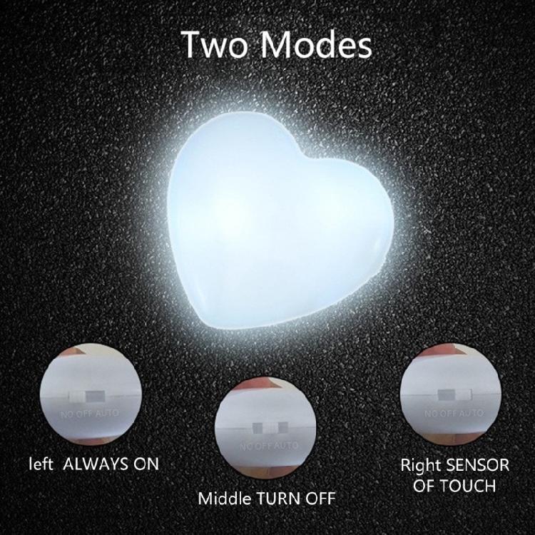 Handbag LED Light Automatic Motion Activated Heart Shaped Purse Light Backpacks Light Purse Accessories for Women