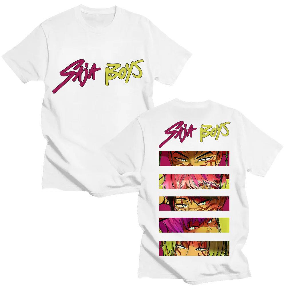 Anime Kpop Demon Hunters Saja Boy T Shirt Vintage Fashion Manga T Shirts Men Women Oversized Cozy Cotton Tee Shirts Streetwear