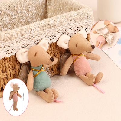 Nowy! Kawaii Tkaninowa Lalka Mysz Kciuk Lalka Zabawka Urocze Skrzydła Anioła Lalki Myszki Zabawki Miękka Pluszowa Zabawka Dekoracja Domu Dla Dziecka Trwałe Prezenty