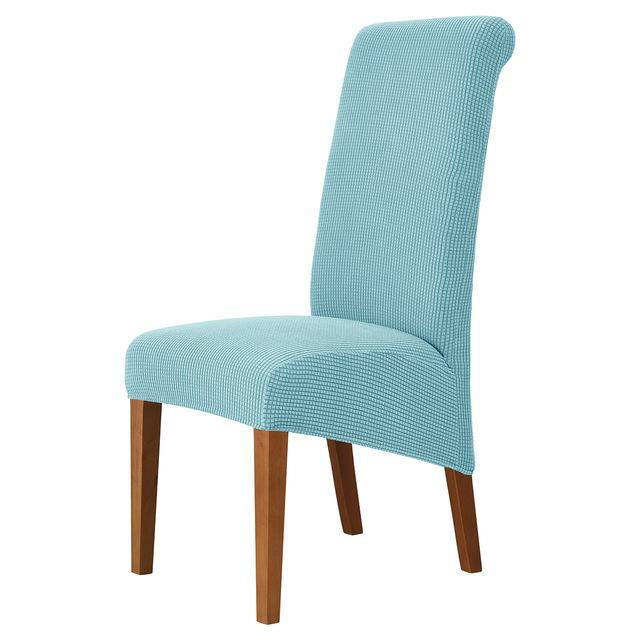 High Back &Universal High Elasticity Chair Cover Jacquard M Xl Size Chair Covers Dining Room Kitchen Office Home Corn Flannel