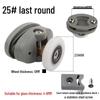Shower Room Double Wheel Sliding Door Roller Set for Arc Glass Doors