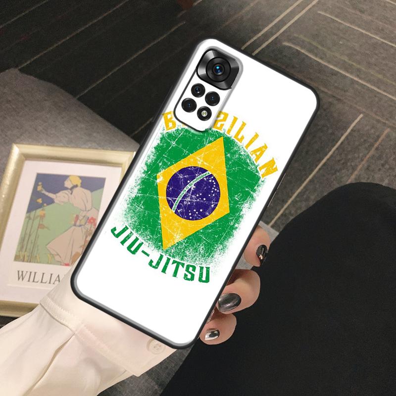 BJJ Brazilian Jiu Jitsu Funda For Xiaomi Redmi Note 13 14 Pro 9 10 11 12 Pro 10S 11S 12S Redmi 13C 10C 12C 14C Case