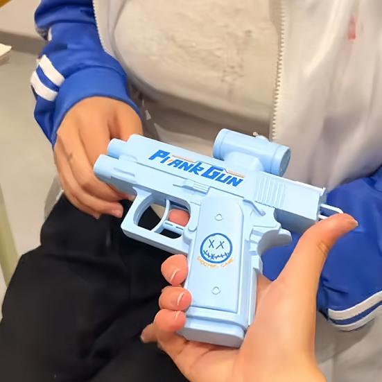 Prank Water Shooter Toy Two-Way Water Sprinkler Refillable Prank Spray Forward Backward Outdoor Water Play Toy for Office School
