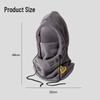 Unisex Warm Cotton Hat & Scarf Set: Cold-Weather Neck and Ear Protection, Windproof Face Mask for Outdoor Cycling