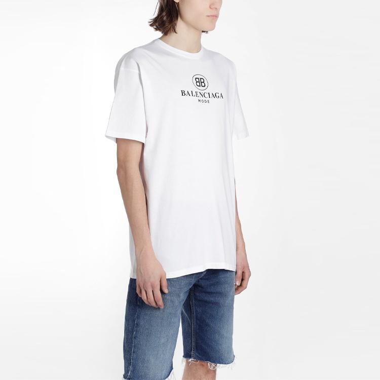 Balenciaga T Shirt Regular Fit Men's White 556150TYK239000