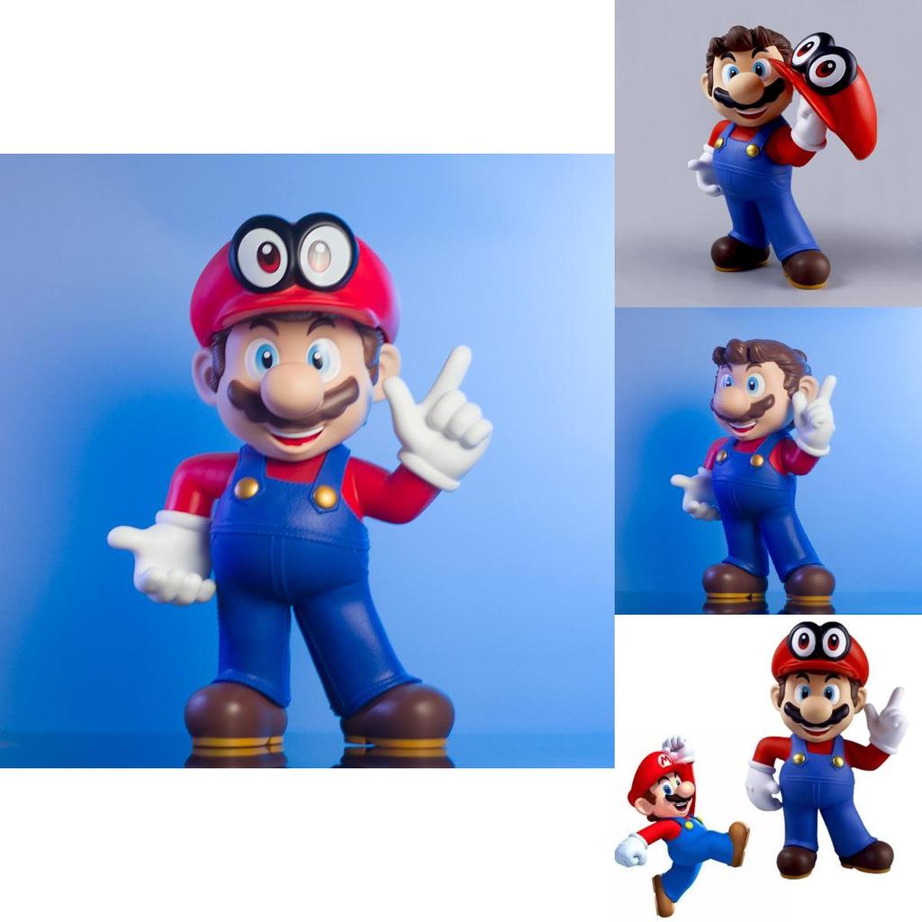 Large Mario Super Mario Toy Figure Pvc Home Decor Collectible Display 27x38cm