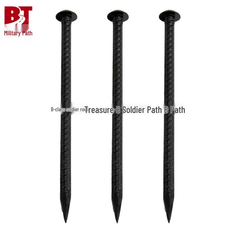 Bingtu Heavy Duty Threaded Tent Ground Peg Heavy Duty 35cm