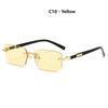 New Frameless Fashion Sunglasses Trend Rimless Cut Edge Shades Versatile Sun Glasses For Men Women