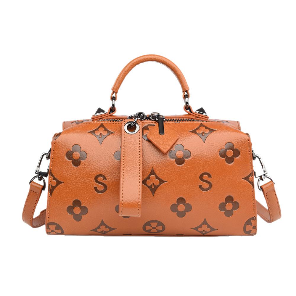 Nouveau Sac Bandoulière avec Sac à Bandoulière pour Femmes en Relief Tridimensionnel, Sac Oreiller Mode en Cuir Souple Grande Capacité, Sac à Main Haut de Gamme pour Femmes