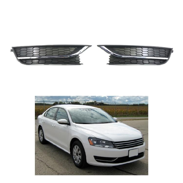 Car Front Bumper Fog Light Lamp Frame Cover Foglight Foglamp For 12-15 Passat