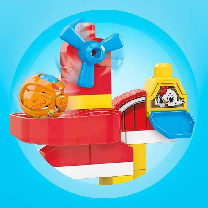 MEGA Bloks First Builders Coucou Blocs Coffret La Ferme Des Animaux, Jeu De Construction, 30 Pièces, Jouet Pour Enfant
