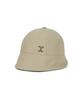 Bajal Va Curved Studded Nylon Bonnet Hat Beige