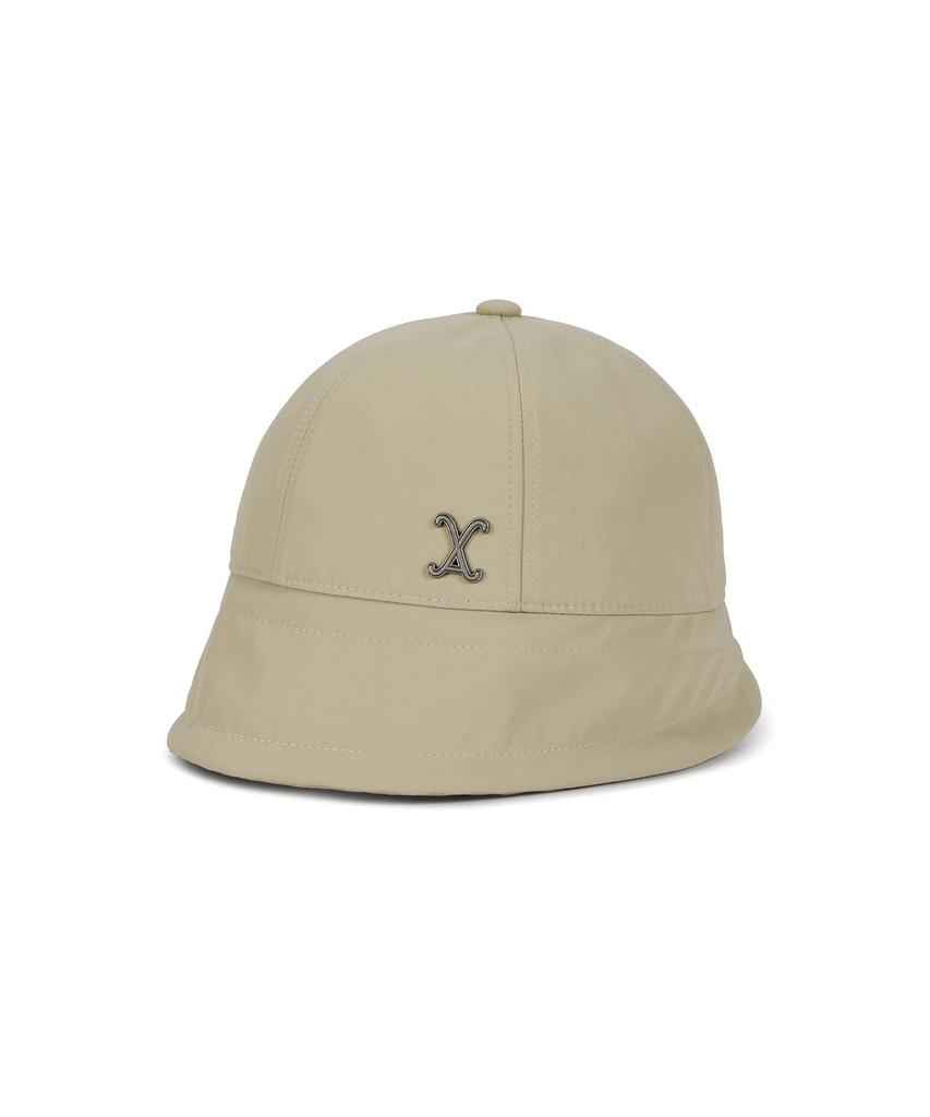 Bajal Va Curved Studded Nylon Bonnet Hat Beige