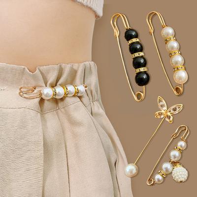 Waist Pin for Fixing Clothes Waistline To Change Small Artifact Anti-exposure Brooch Women's Pants Waist Buckle Pin