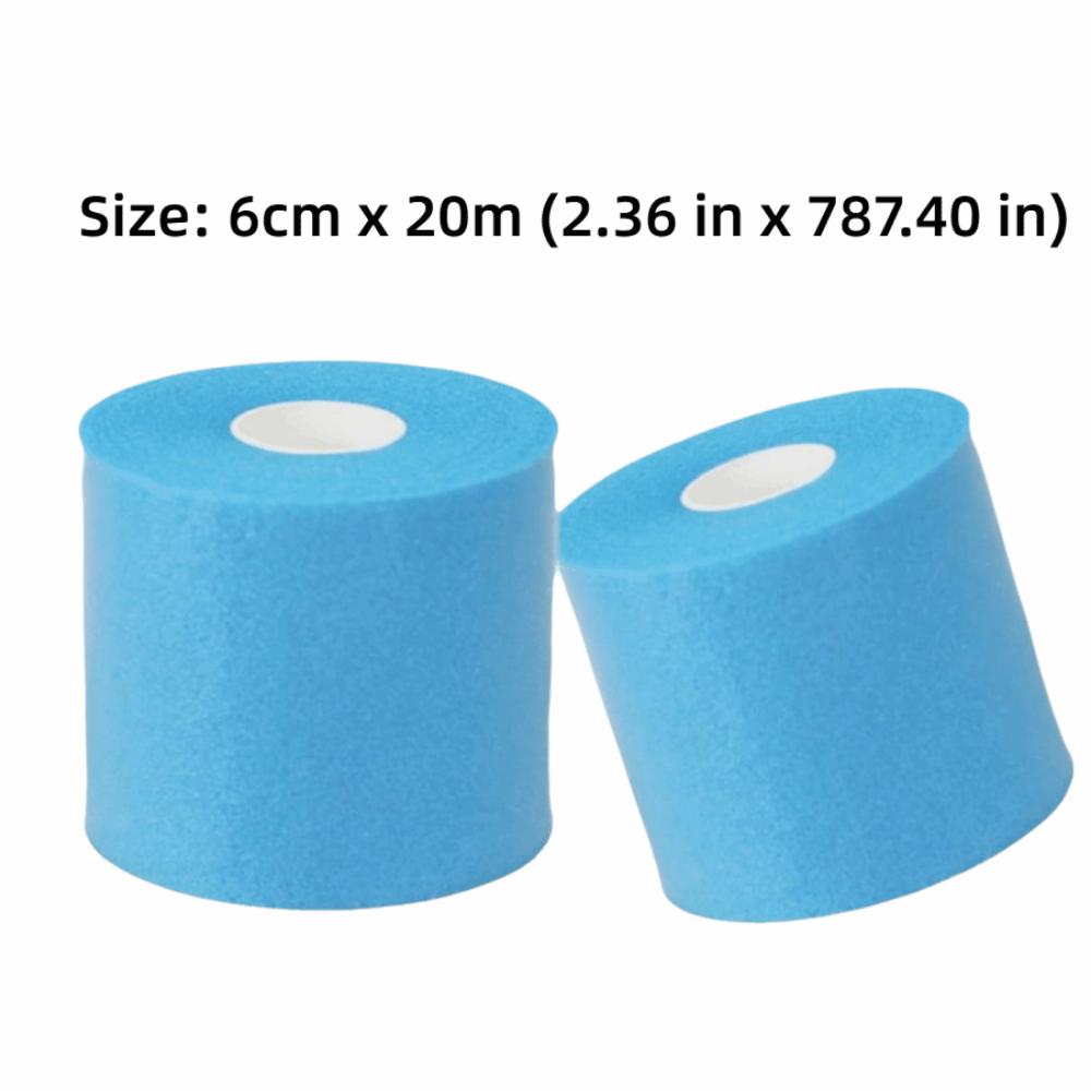 2PCS Shockproof Athletic Tape Breathable Underwrap Tape Flexible Foam Underwrap Sports Training