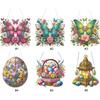 2D/Flat DIY Diamond Painting Set Diamond Painting Hanging Pendant Rhinestone Diamond Art Window Pendants for Garden Window Decor