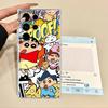 Cute Crayons Shinchan Case for Samsung Galaxy S23 Ultra S20 Plus S22 FE S26 Note 20 Ultra 10 S24 S21 S25 Edge Phone Cover