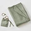 Set of 2 Adjustable Curtains + 8 Clip Rings 140 X 270 Cm "Lysandre" Lyocell The Butterfly Effect - Thyme
