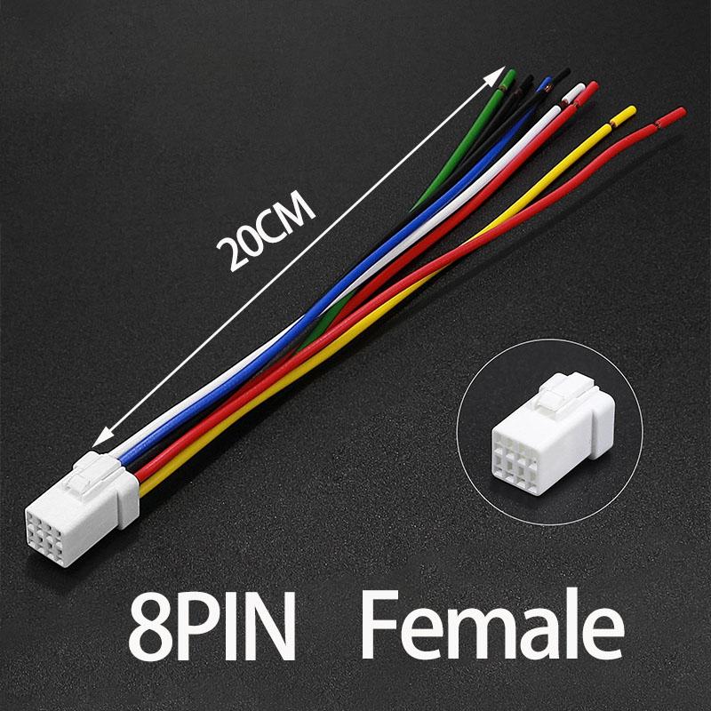 Waterproof 6P Car Connector Male Female Pair 20cm Wiring Harness Terminal Compatible With JST Jwpf Series 2/3/4/6/8pin Optional