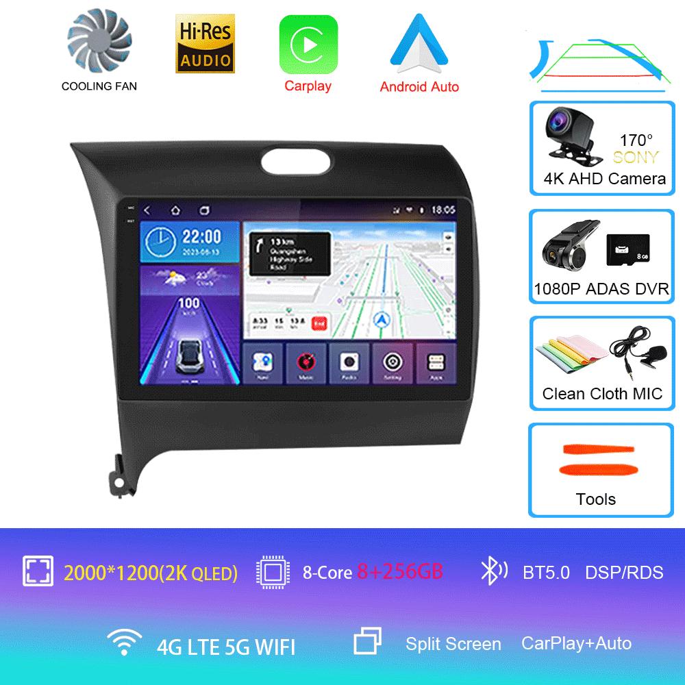 Android 14 Car Radio For Kia Cerato 3 2013 - 2017 Multimedia Player Video Stereo Navigation GPS No 2din 2 Din Dvd