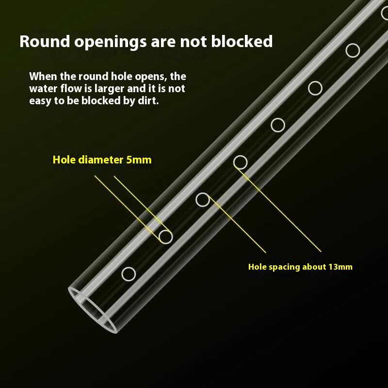 Aquarium Rain Spray Bar Outflow Pipe Transparent Acrylic Rain Shower Outlet Tube Kit Fish Tank External Filter Accessries