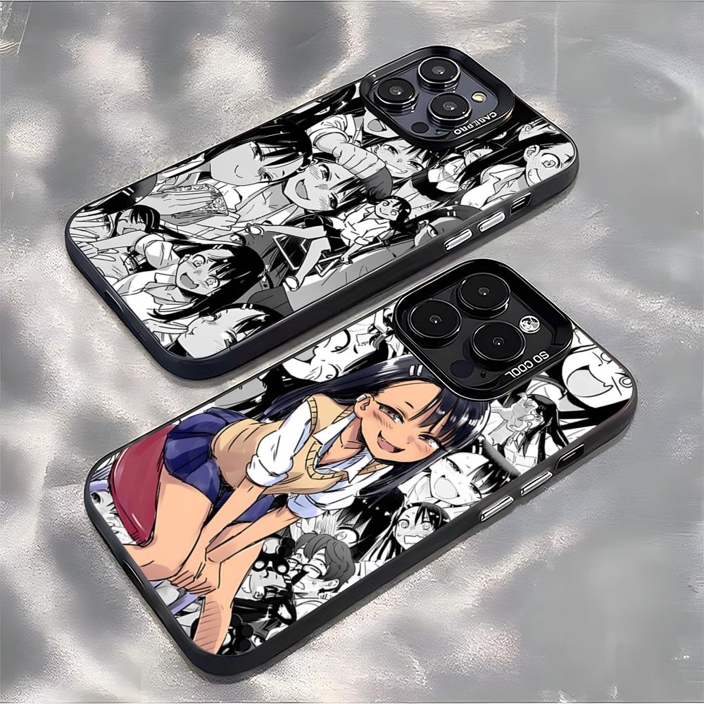 Nagatoro San Phone Case For IPhone 17 Air 16 E 15 14 Plus 13 12 11 Pro Max Colored Silver Cover