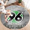 Hannover 96 Custom Name Round Area Rug,Carpet Rug for Living Room Bedroom Sofa Playroom Decor,Non-slip Floor Mat