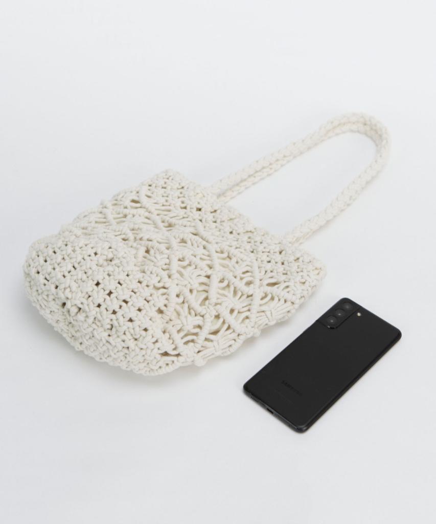 Maia Handcrafted Macrame Shoulder & Tote Bag - Ivory