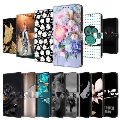 Wallet Case with Card Holder Floral PU Leather Case Kickstand Wrist Strap Shockproof Cover for Nokia 5.3 Nokia G22 Nokia G60 Nokia G21/G11 Nokia G300