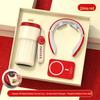 Red Executive Gift Set: Coffee Cup, Magnetic Power Bank & F2 Massager